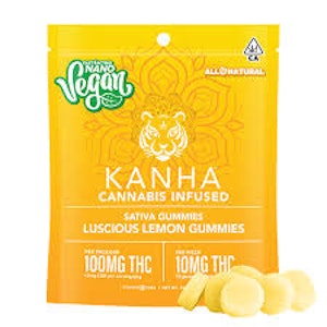 KANHA - Kanha - Luscious Lemon Sativa Gummies 100mg
