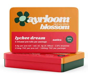AYRLOOM - Lychee Dream 5 Pack Infused Pre-Roll 3G