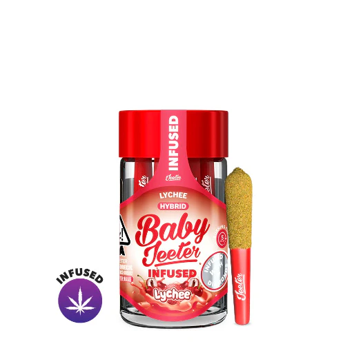 Jeeter - Lychee (H) | 5pc Infused PreRoll Pack | Baby Jeeters Main Image