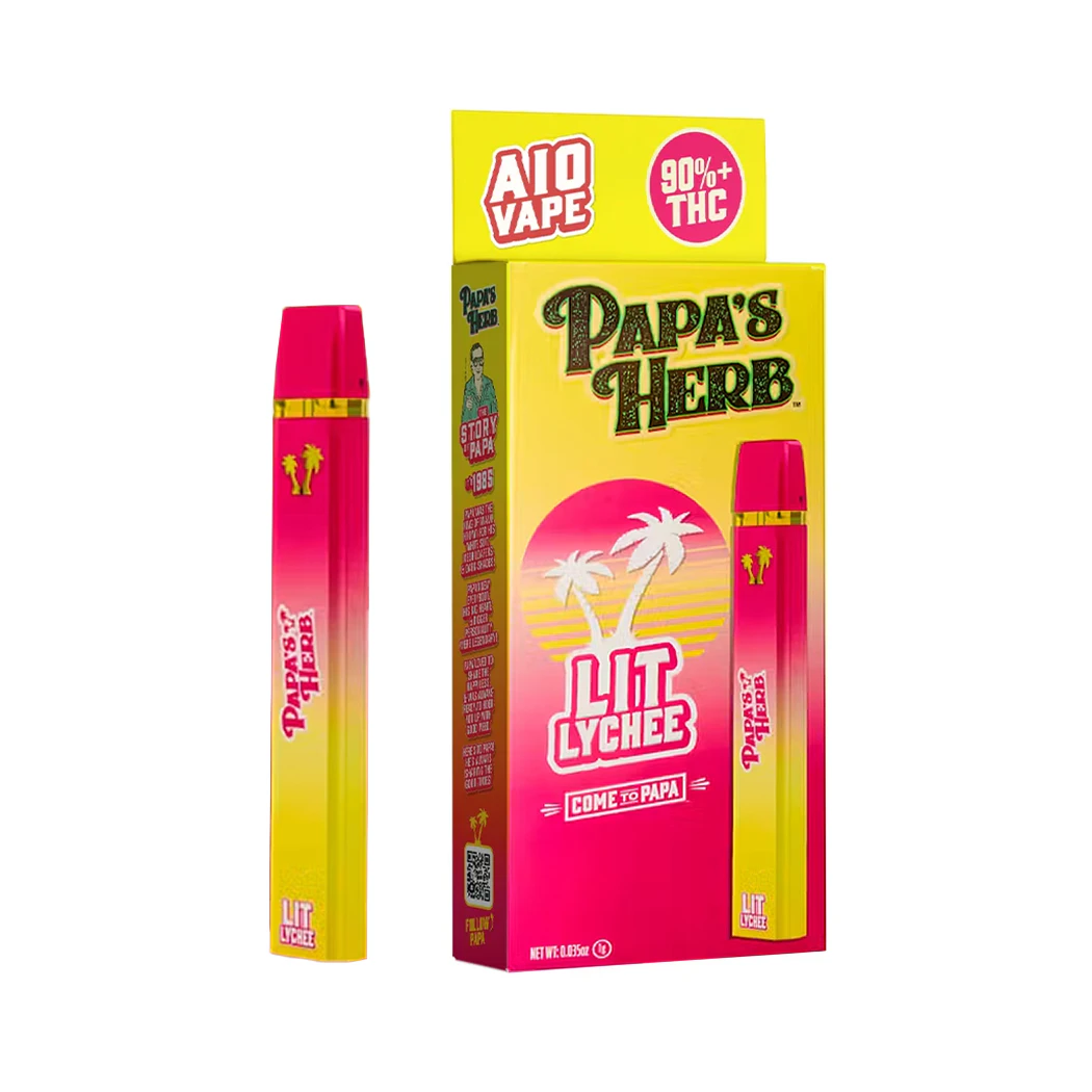 Papa's Herb - Papa's Herb - 1g AIO Cartridge (Lit Lychee-Indica) Main Image