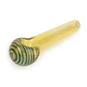3.25" GREEN ECONO PIPE - RED EYE GLASS