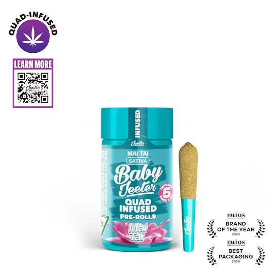Jeeter - Baby Jeeter - Mai Tai .5G ROSIN Infused Pre-Rolls (5 Pack) Main Image