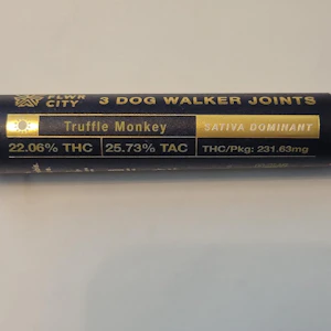 FLOWER CITY - Flwr City - Truffle Monkey - 22.06% THC - 3pk Dog Walkers Joints (.35g) -Pre-roll