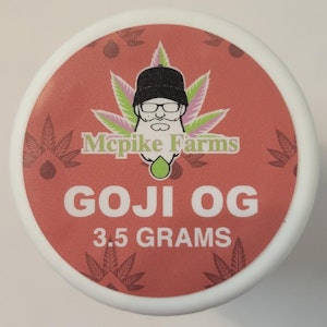 MCPIKE FARMS - Mcpike Farms - Goji OG - 19.53% THC - 3.5g - Dry Flower