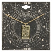 Major Arcana Gold Moon Tarot Necklace (ZAD)