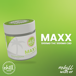 Chill Medicated - Chill Medicated - MAXX Body Rub - 1000mg THC : 1000mg CBD