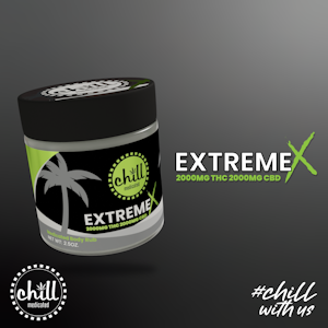 CHILL MEDICATED - Chill Medicated - EXTREME X Body Rub - 2000mg THC : 2000mg CBD