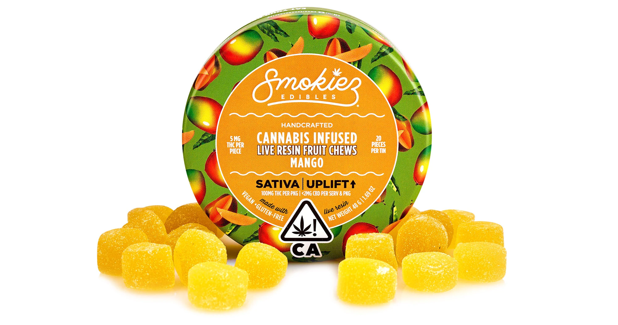 Smokiez Edibles - Smokiez Edibles - Mango Live Resin Fruit Chews - 100mg Main Image