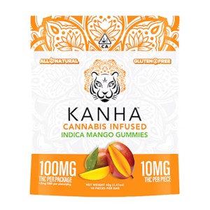 KANHA - KANHA | Mango | Indica | 100mg THC | 10-pack