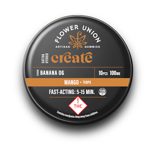 Flower Union - Flower Union - Gummies - Banana OG: Mango Flavor - 100mg