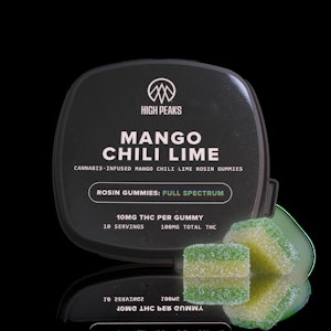 HIGH PEAKS (NY) - High Peaks - Mango Chili Lime Gummies - 100mg Live Rosin