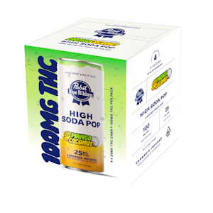 Pabst Labs - Mango Coconut | Infused High Soda 12oz (4pk) 25mg THC | Pabst Labs