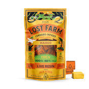 Mango (Jack Herer) (S) | THCv Lost Farms Chews 100mg THC : 50mg THCv  | Lost Farm