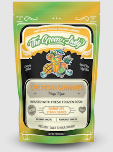 THE GREEN LADY - The Green Lady- Mango Mojito - Live Resin Gummies 10pk