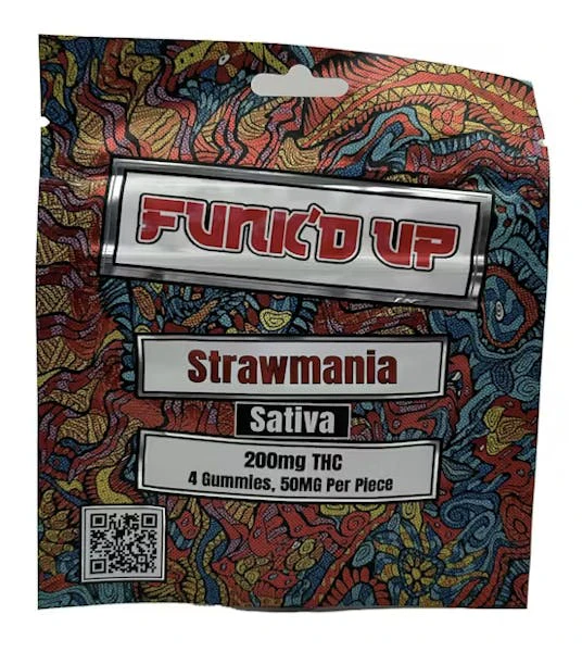 Funkd Up - Funkd Up - Strawmania 200MG (4x50MG) Main Image