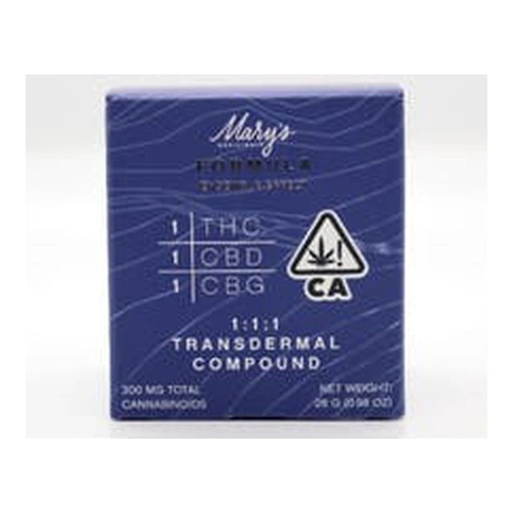 Mary's Medicinals™ - Mary's Medicinals | Formula 1:1:1 THC:CBD:CBG | Transdermal Compound | 1oz | 300mg Main Image