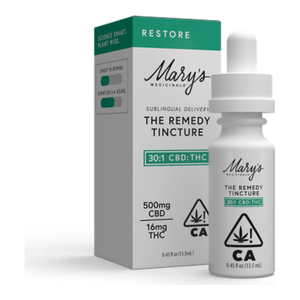 Mary's Medicinals™ - Mary's Medicinals | Remedy Tincture | 30:1 CBD:THC | 13.5mL Main Image