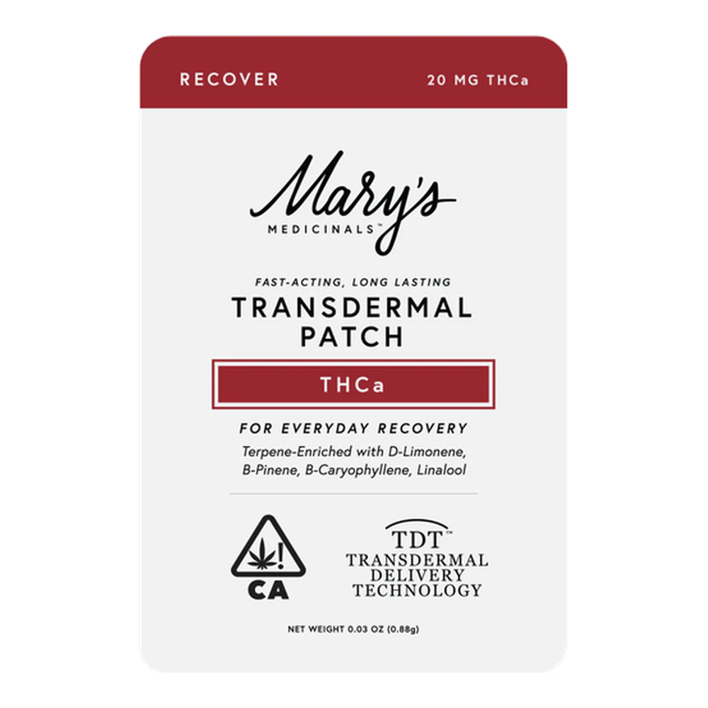 Mary's Medicinals™ - Mary's Medicinals | THCa Transdermal Patch | 20mg THCa Main Image
