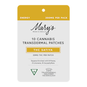 Marys Medicinals - Transdermal-Patches-Energy Sativa- (20mgTHC)
