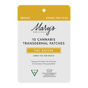 MARY'S MEDICINALS - Marys Medicinals - Transdermal-Patches-Energy Sativa- (20mgTHC)