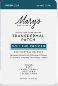 MARYS MEDICINALS | FORMULA 3:2:1 THC/CBD/CBN - TRANSDERMAL PATCH | TOPICAL