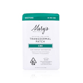 MARY'S MEDICINAL - Topical - CBD - Transdermal Patch - 20MG