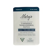 FORMULA 3:2:1 THC:CBD:CBN TRANSDERMAL PATCH - MARY'S MEDICINALS