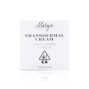 MARY'S MEDICINAL - Topical - Transdermal Cream - 1:1 CBD: THC - Vanilla Lavender - 1000MG