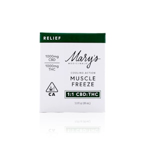 MARY'S MEDICINAL - Topical - Muscle Freeze - 1:1 - 3 OZ - 1000MG