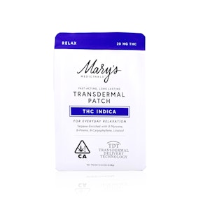 MARY'S MEDICINAL - Topical - Transdermal Patch - THC Relax - 20MG