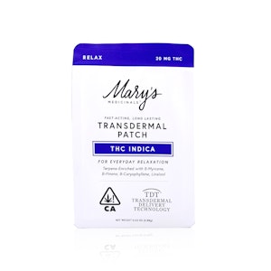 MARY'S MEDICINAL - MARY'S MEDICINAL - Topical - Transdermal Patch - THC Relax - 20MG