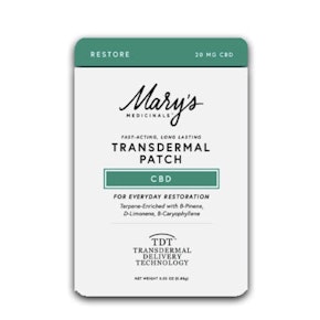 CBD | Transdermal Patch | Marys Medicinals