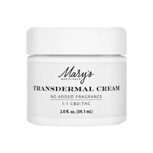 MARY'S MEDICINALS - 1:1 TRANSDERMAL CREAM - NO FRAGRANCE 2OZ - MARY'S MEDICINALS