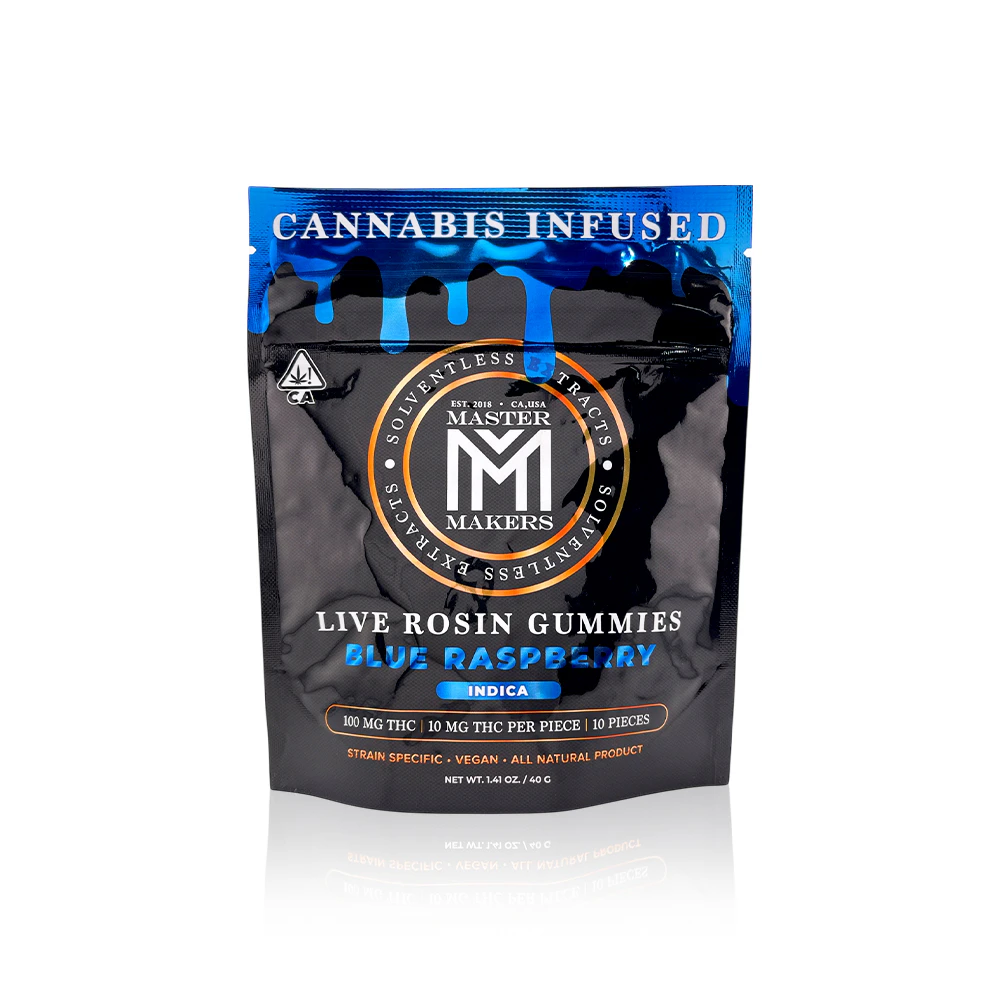 Master Makers - MASTER MAKERS - Edible - Blue Raspberry - Live Rosin - 100MG Main Image