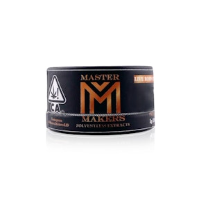 MASTER MAKERS - Concentrate - Triangle Kush X GMO - Cold Cure Live Rosin - 1G