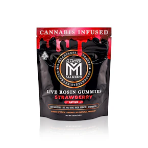 MASTER MAKERS - Edible - Strawberry - Live Rosin Gummies - 100MG