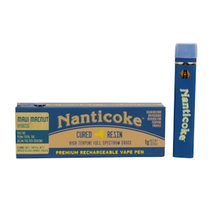 NANTICOKE - Nanticoke- Maui Macnut- Cured Resin 1g Disposable Vape