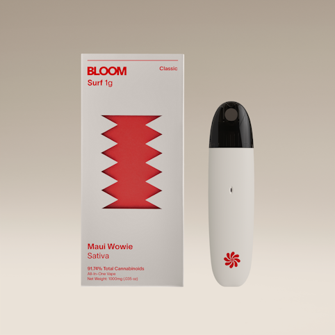 BLOOM - Maui Wowie -Sativa- 84.92% THC Classic Surf  AIO (Vaporizer) 1g | Bloom      -vvv10 FRONT