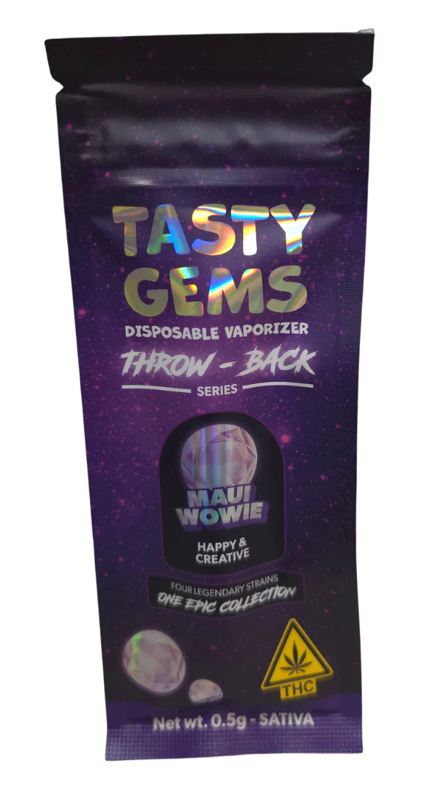 Tasty Gems - Maui Wowie - .5g Disposable - Tasty Gems Main Image