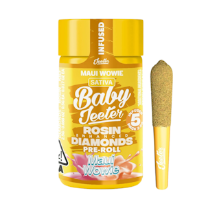 JEETER - Maui Wowie (S) | .5g 5pk Rosin Enhanced Diamond Infused Baby Jeeter Prerolls | Jeeter