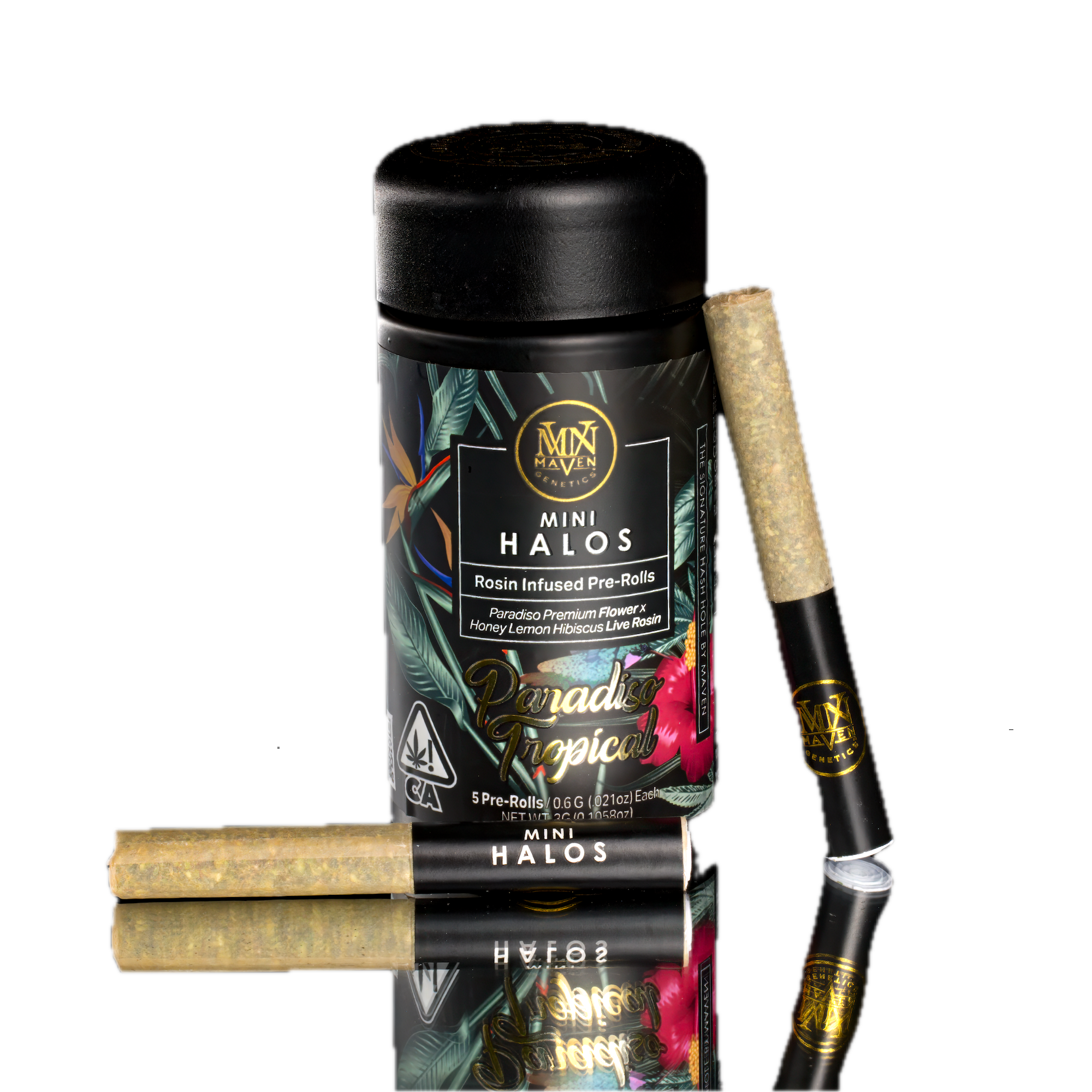 Maven Genetics | Paradiso Tropical | Mini Halos | Rosin Infused | 5pk