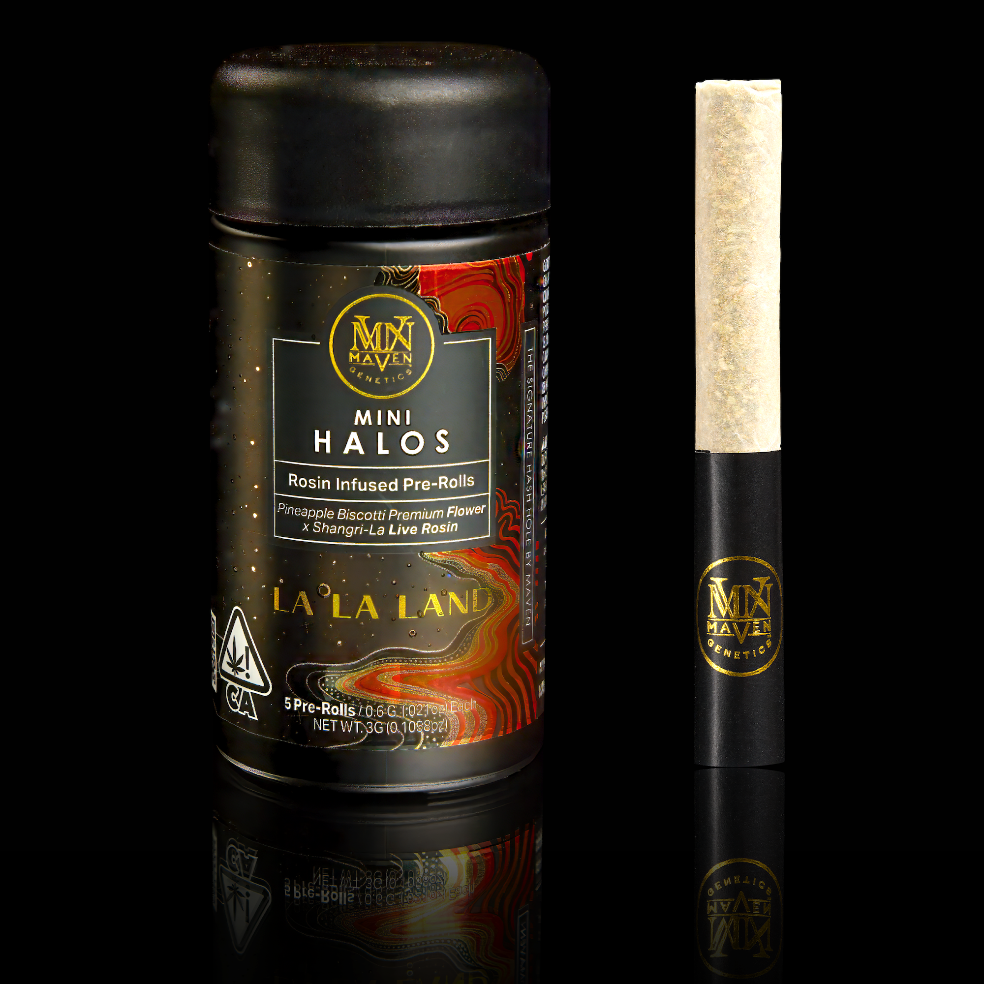 Maven Genetics | La La Land | Mini Halos | Rosin Infused | 5pk