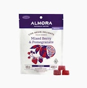 ALMORA FARM: Mixed Berry & Pomegranate Live Resin Gummies 100mg (I)