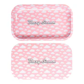 Blazy Susan - Metal Rolling Tray - Medium w/ Lid - Pink Clouds