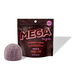 Gron - Mega Cherry Cola - Indica | Rosin Gummy | 100mg/10 Servings | Gron