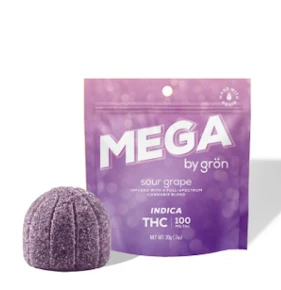 Gron | Edible | MEGA | Sour Grape | 100mg