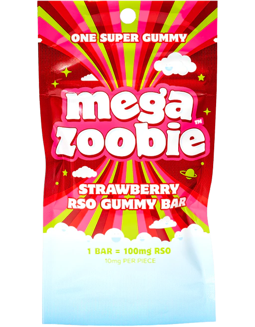 Zoobies - Mega Strawberry RSO Gummy 100mg Main Image