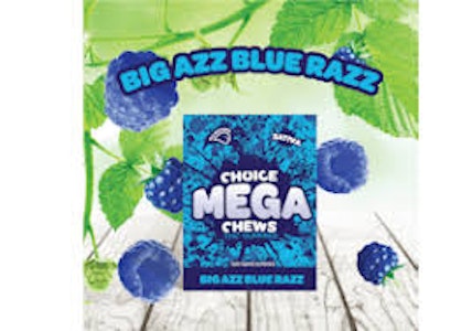 Choice Chews - Choice - Big Azz Blue Razz Mega Chews 200mg