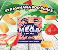 Choice Chews - Mega Chew - Strawnana for Scale - 200mg - 2pk
