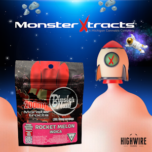 MONSTER XTRACTS - Monster BlasterNaut Gummies Rocket Melon 200mg (Indica)